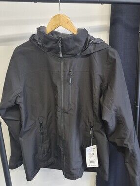Helly Hansen Black Hooded Rain Jacket
